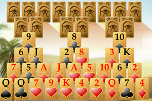 金字塔纸牌拼接