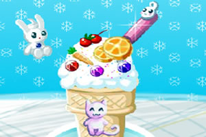 可口水果冰淇淋