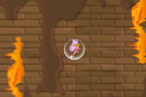 小精灵穿越岩浆