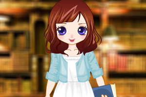图书馆小女生