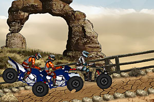 沙漠四驱摩托赛车