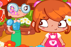 花圃里的小懒虫