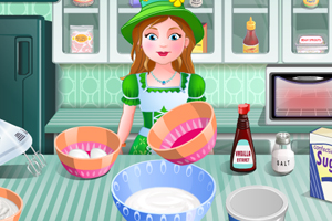 美女教你做抹茶蛋糕