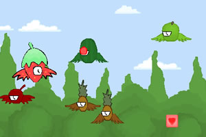 飞翔的草莓时钟