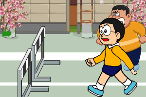 哆啦A梦大熊跨栏