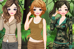 丛林里的时尚女孩