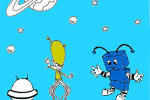 外星生物大战机器人