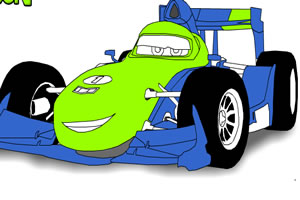 可爱卡丁车填色