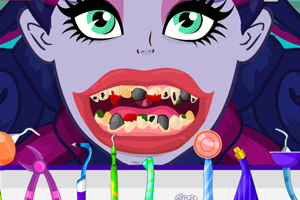 护理简小姐的牙齿