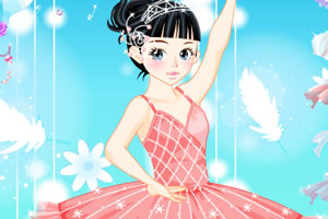 可爱芭蕾小女孩