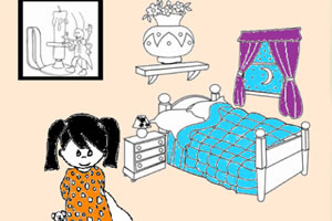 小公主房间填色