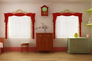 逃出红色窗帘室