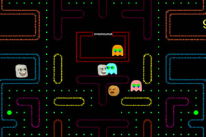 橙色怪脸吃豆豆