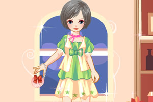 可爱的害羞女孩