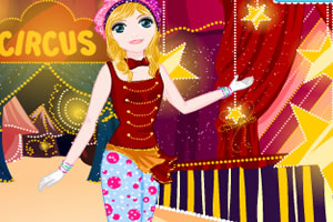 可爱马戏团女孩