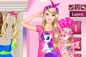 芭比公主睡前装扮