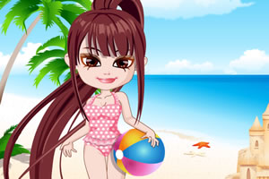 夏日沙滩女孩