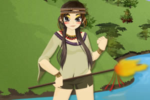 印第安女孩装扮