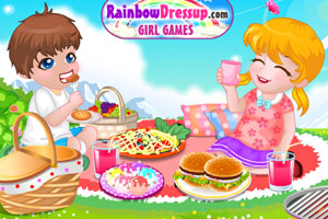 小伙伴公园野餐