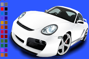 保时捷填色