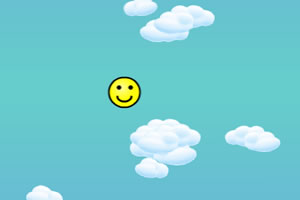 笑脸跳云朵