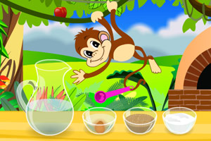 小猴子烹饪披萨