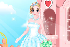 浪漫新娘的婚纱