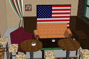 公园咖啡厅逃生