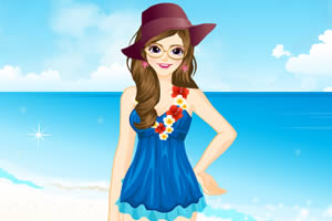 梅拉妮海滩装扮