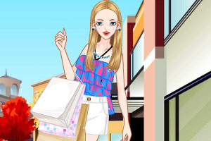 夏日美女购物