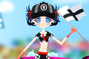 可爱赛车女孩