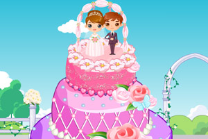  浪漫玫瑰婚礼蛋糕2