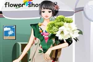 时尚花店女孩