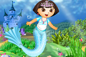 朵拉人鱼公主装扮