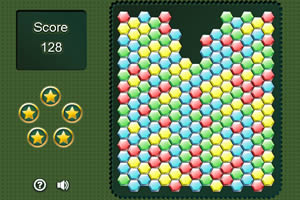 五彩六边形消消看