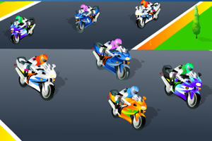 摩托车赛找数字