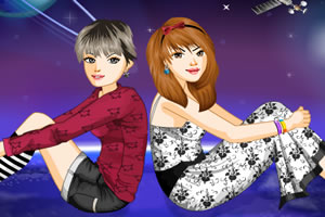 可爱双子座女孩