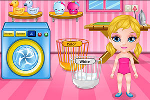 宝贝芭比洗衣服