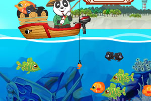 熊猫钓鱼