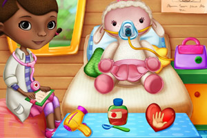 玩具小医生治疗小羊