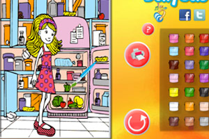 厨房卡洛琳上色