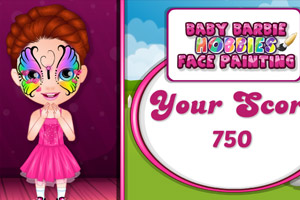 芭比宝贝人体彩绘