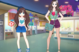 暑假和妈妈去逛街