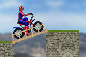 蜘蛛侠骑自行车