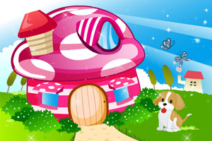 装饰可爱的蘑菇房间