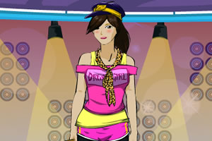 聚光灯女星装扮