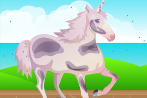 芭比照顾独角兽