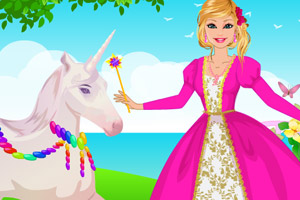 芭比照顾独角兽