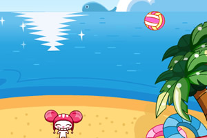 帽帽鼠沙滩躲避球