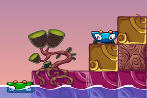 蓝绿小怪来闯关